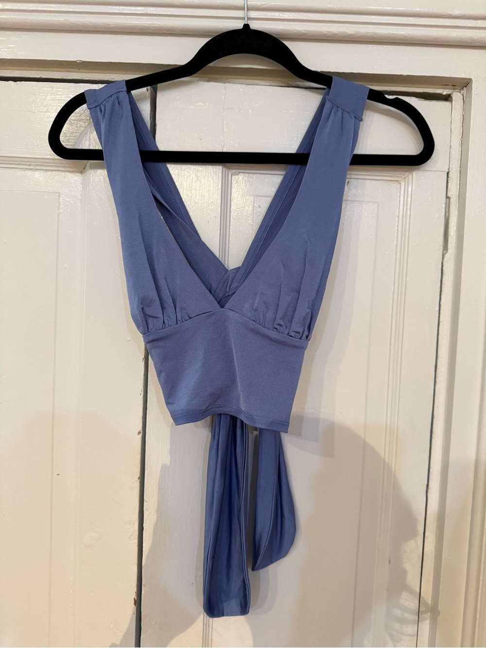 Urban Outfitters Lavender Blue Wrap Crop Top